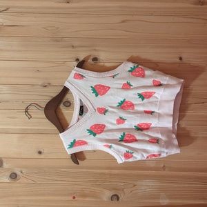 Strawberry Sweater Vest